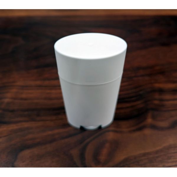 Empty Plastic Deodorant Containers - 2.5 oz (75g) Bottom-Fill Oval (Matte-White, 11-Pack)