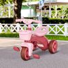 Outdoor Riding Kids 3-Wheeled Trike w/ Non-Slip Handlebar & Safe Design, Pink