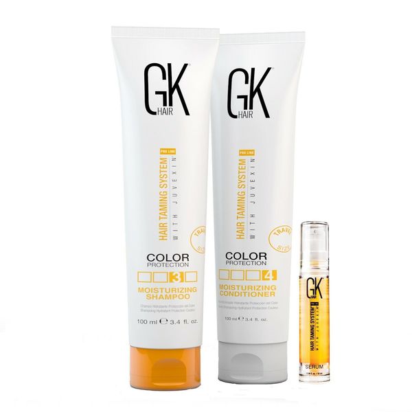 GK Hair Moisturizing Shampoo and Conditioner Set Dry Damage Sulfate Free 3.4 Oz