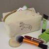 'Bearded Dragon' Canvas Wash Bag/Makeup Case (CS00023990)