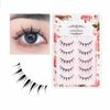 False Eyelashes, Natural Eye Butt, Short, Upper Eyelashes, Popular Handmade False Eyelashes, Actress Eyelashes, Cosplay Makeup, 5 Pairs (M9)