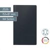 BRUNNEN Taschenkalender Mod. 755 2026 | A6 quer, Leder, schwarz