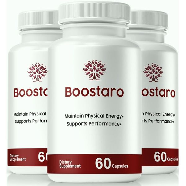 (3 Pack) Boostaro Capsules, Boostaro Male Pills, Boostaro Supplement
