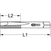 KS Tools HSS MF16X1.50mm MF Tap Set (2 Pieces)