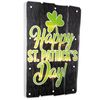 Northlight Lighted Happy St. Patrick's Day Window Silhouette Decoration - 17"