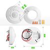 RAYZEEK 360 Degree Ceiling Mount Occupancy Sensor Switch, 8-12M High Sensitive Ceiling Motion Sensor,1600 Sq Ft Coverage,Commercial or Residential Automatic Sensing Solution,Neutral Wire Required