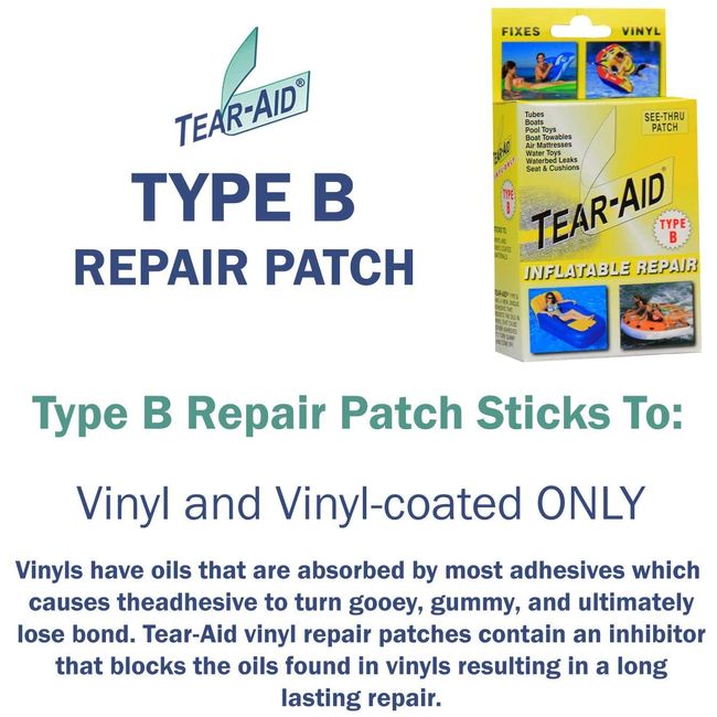 Airhead Tear Aid Repair Kit Type A Fabric Roll