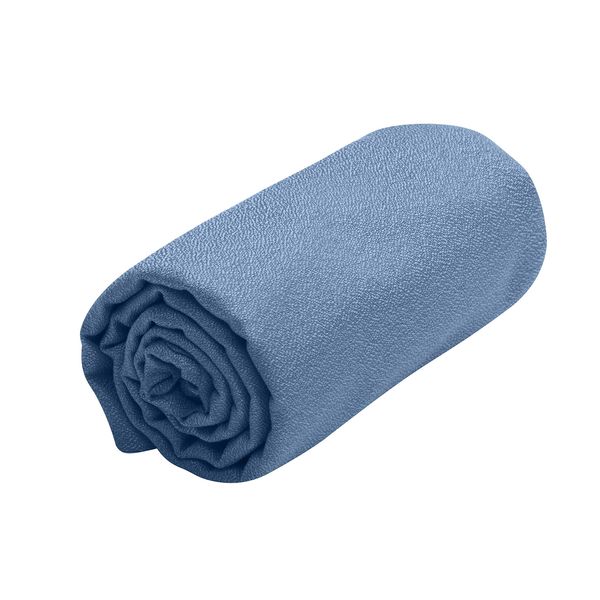 Sea to Summit - Airlite Microfibre Towel M - In Between Hand & Bath Towel - Ultra Absorbent & Quick Dry - Ultra-Lightweight - Tiny Pack - For Travel & Backpacking - 100 x 50cm - Moonlight Blue - 47g