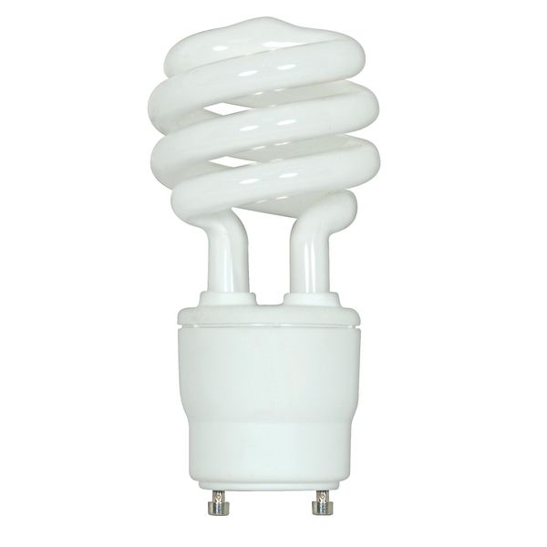 Satco S8207 26 Watt (120 Watt) 1750 Lumens Mini Spiral CFL Soft White 2700K GU24 Base Light Bulb