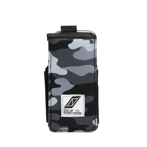 SK11 ONE UP ASSIST GOODS Electronic Cigarette Case Work SO-WEC-CGR Polyester Camouflage Gray with Carabiner