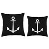 Funny Boat Captain Cool Anchor Boating Sailing Throw Pillow