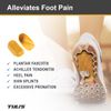 Tuli's Classic Heel Cups, Cushion Insert for Plantar Fasciitis, Shock Absorption, and Heel Pain Relief, Yellow, 1 Pair, Large