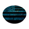 Black American Flag Blue PopSockets Standard PopGrip