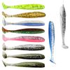 Keboyoe 110 Stück Gummifische Set Barsch Gummiköder Barsch Angelköder Gummifisch Zander 7cm Gummiköder Set Weiche Kunstköder gummifische für Hecht barsch Forelle