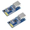 Hailege 2pcs W5500 LAN Ethernet Network Module 3.3V/5V Support TCP/IP51/STM32 Microcontroller Program With 32k Bytes SPI Over W5100