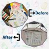 CHPL- [ 80 PCS ] A4 Plastic Document Wallets with Stud Button | Document Folder | Popper Waterproof Stud Wallets Document Storage, Filing & Organisation School, Office, Travel. [ Grey ]