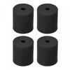 uxcell Silicone Leveling Column Silicone Buffer Heat Resistant for 3D Printers Hot Bed 18mm Black 4pcs
