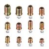 bayidun 130 Pcs M6 M8 M10 Threaded Insert Nuts, Screw-in Nuts, Threaded Inserts, Metal Insert Nuts with Flange Cover, Wood Thread Inserts, Hex Socket Drive Nut Fasteners