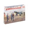 ICM ICM48805 1:48-Bf 109F-4 mit deutschem Bodenpersonal