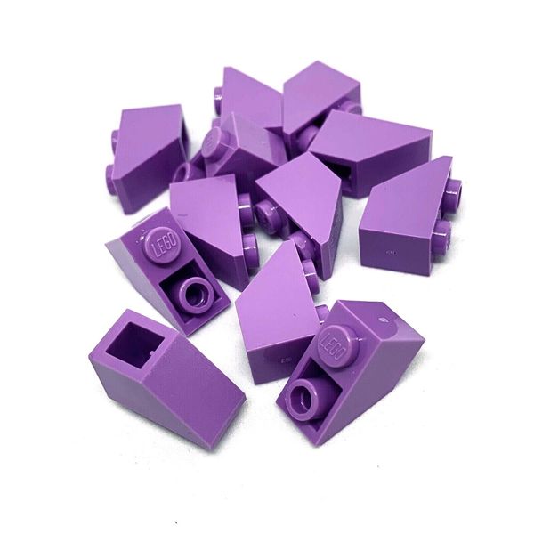 LEGO 3665 1x2 SLOPE INVERTED LOT X12 ANGLE ROOF TILE 1 X 2 MEDIUM LAVENDER