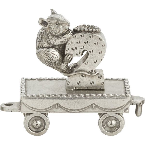 DANFORTH Birthday Train Pewter (2 - Mouse) - Handcrafted - Made in USA