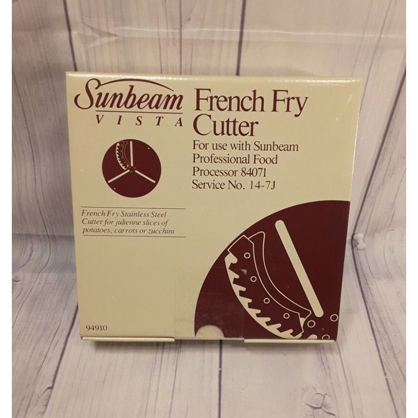 Vintage 1983 ~ Sunbeam Vista French Fry Cutter Blade ~ #84071 ~ NOS ~