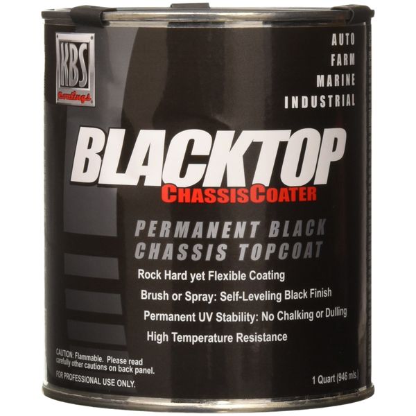 KBS Coatings 8401 Gloss Black BlackTop Chassis Paint - 1 Quart