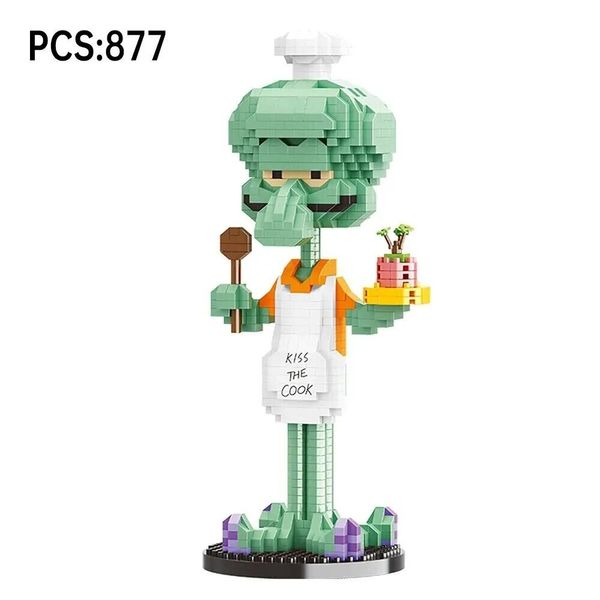 Squidward Tentacles Micro Building Blocks Toy Figures Gifts for Kids In Box 24