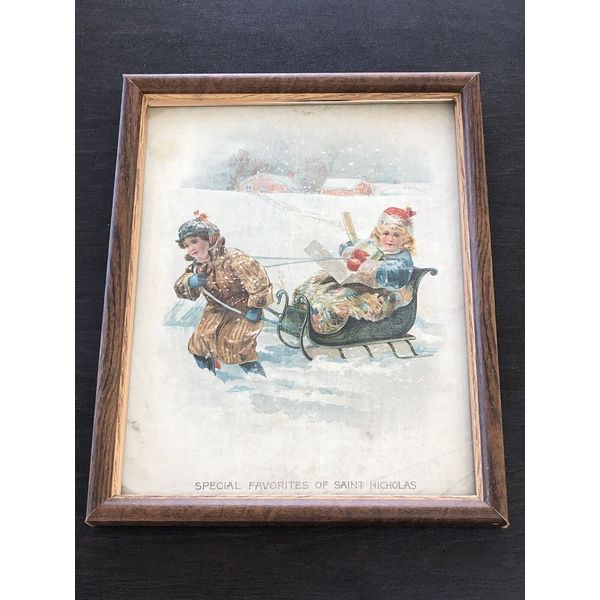 Vintage Christmas Canvas Print /Special Favorite Of Saint Nicholas