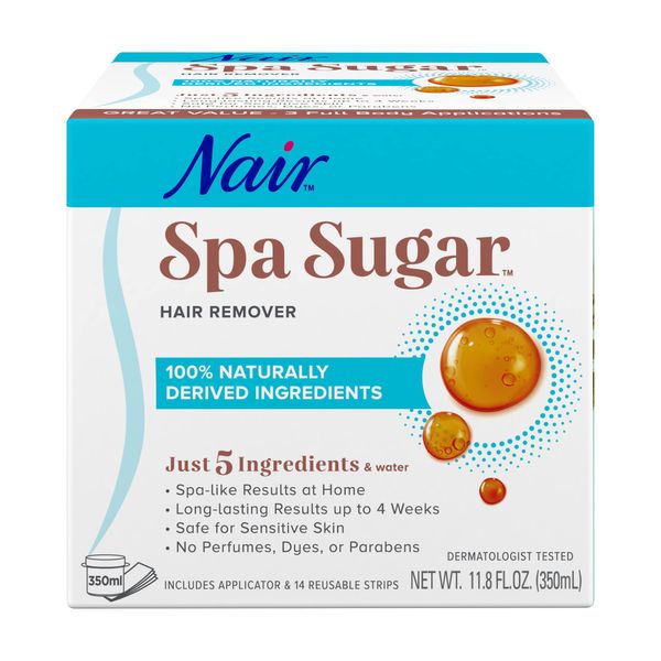 Nair Spa Sugar Wax Hair Remover Kit, 11.8 Oz Container