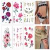 XMASIR 30 Sheets 300 Styles Temporary Tattoos Sticker Butterfly Stickers Purple Violet Lavender Fake Tattoos Temporary For Girl Kids Hand Face Ankle Neck Tatoos Stickers