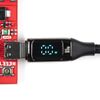 [ SparkFun CAB-21275 ] Fast Charging USB C to C Cable with LCD - 6.5ft (100W)