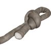 HALBACH Knitted Hose 12 m Long 100 g Washable Grey