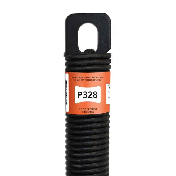 E900 HARDWARE Plug-End Garage Door Extension Spring 28" Steel 0.244" #3 Wire)