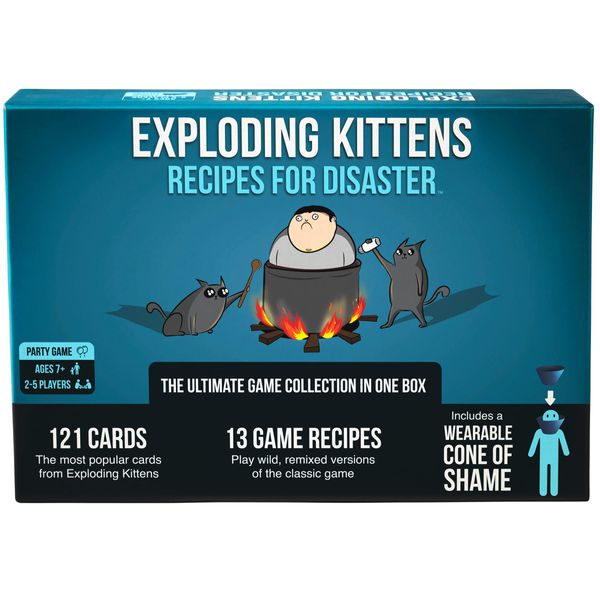 Exploding Kittens Recipes for Disaster Deluxe Game Set - for Adults Teens & Kids - Fun Family Games - A Russian Roulette Card Game