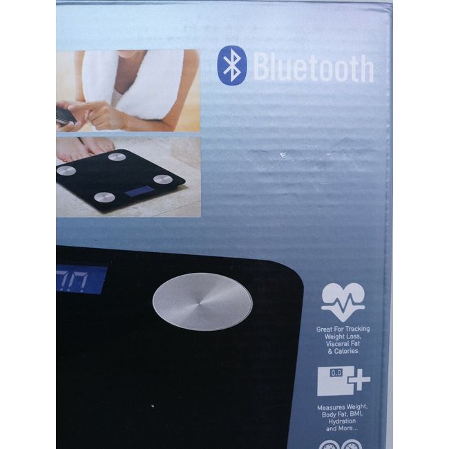 Bluetooth Wayland Square Body Fat/Weight Scales Smart Tec LCD