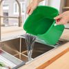 8 Quart Red&Green&Blue Detergent and Sanitizing Cleaning Bucket With 3pcs Cloth
