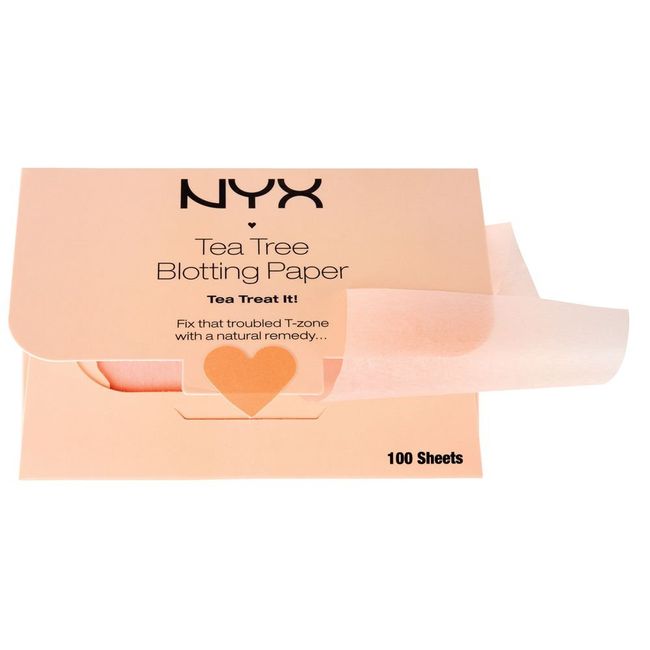 NYX Cosmetics Tea Tree Face Blotting Paper, 100 Count