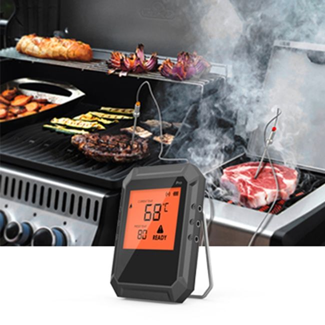 AidMax AT02 500 Celsius Wireless Bluetooth BBQ Smoker Grill Thermometer  Temperature Gauge Barbecue Kitchen Thermometer with APP - AliExpress