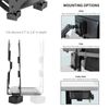 VIVO Adjustable Thin Client Mount Bracket Under Desk Mini PC Computer Holder