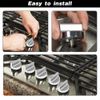 5PK Upgraded Gas Stove knobs Replacement Whirlpool Range Oven Knob Stainless Ste