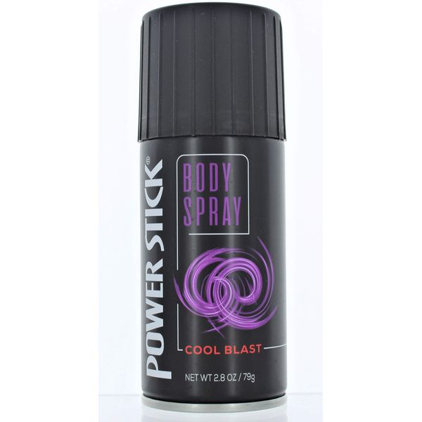 Cool Blast Deodorant Body Spray Power Stick Body Spray 2.8 oz Men