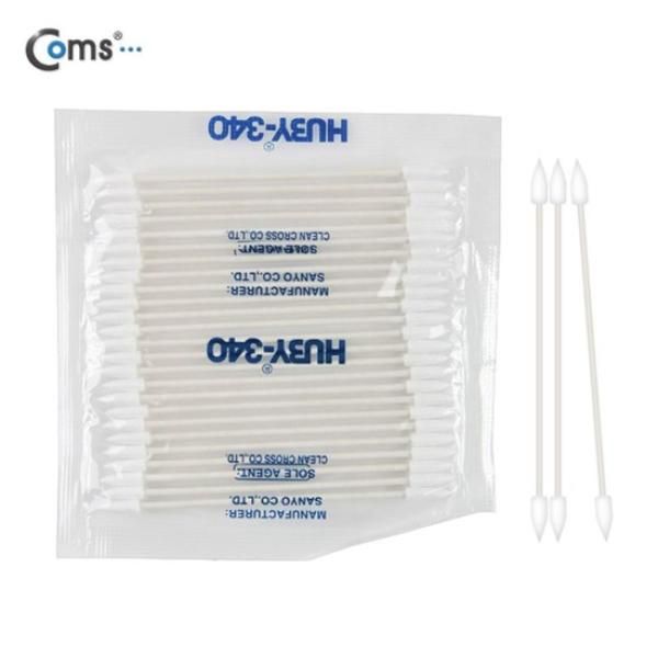 Coms solder cotton swab impurity removal slim type 25ea