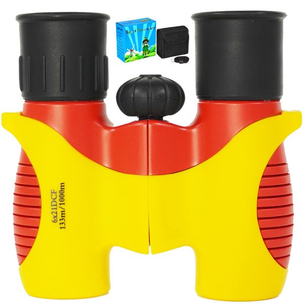 Compact Mini Binoculars for Kids – 8x21 Zoom Kids Binoculars Toy Gift Shock Proof for 3 4 5 6 7 8 9 10 11 12 13 Years Old Boys Girls Bird Watching Sporting Events Children Best Present