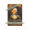 THE GEORGE WASHINGTON 1783 metal tin sign rectangular metal wall decor