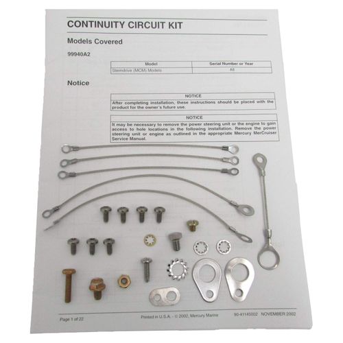 Mercury Continuity Kit Circuit Kit