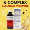 Menper Clusivol B-Complex Syrup - 6 Vitamins, Alcohol-Free, 8 fl oz (2-Pack)