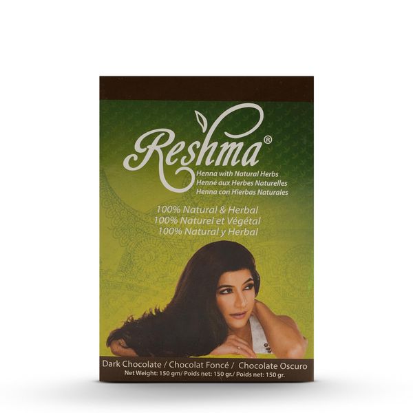 Reshma Beauty Classic Henna Hair Color | 100% Natural, For Soft Shiny Hair | Henna Hair Color, Gray Coverage| Ayurveda Hair Products (Dark Chocolate, Pack Of 1)