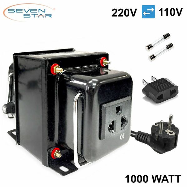 SevenStar THG-1000 Watt 220V to 110V Step-Down/Up Voltage Converter Transformer