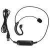 Telephone Accessories,Ear Hook Headset USB Headphone Computer Notebook Accessory for pe/QQ/MSN,100-5600Hz